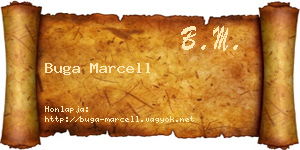 Buga Marcell névjegykártya